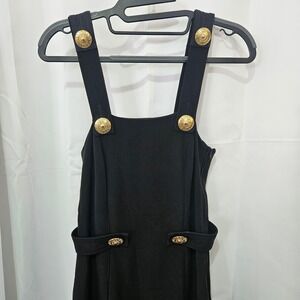 Versace for H&M Black SILK Sheath Dress Gold luxury cocktail Midi Size US 2